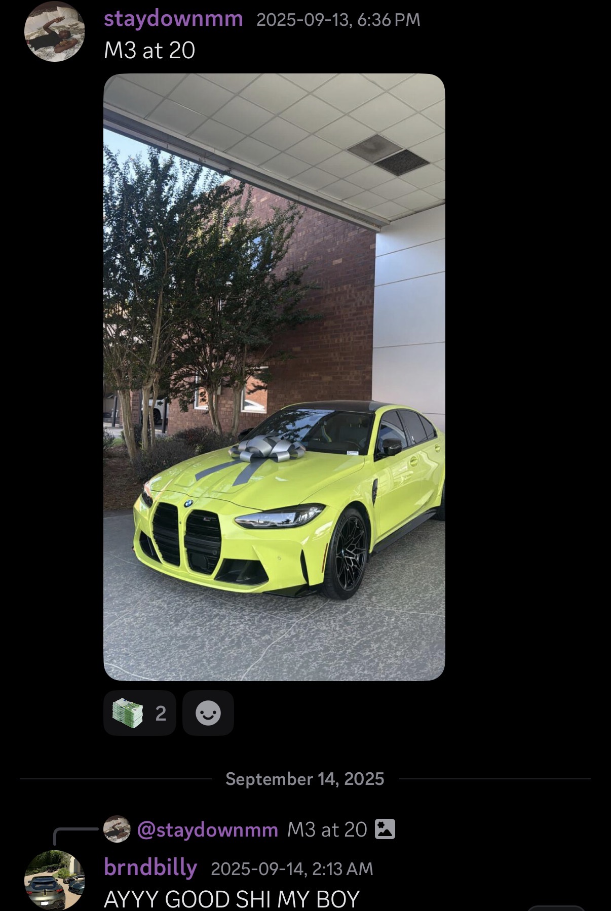 Student buying an M3 at 20 years old